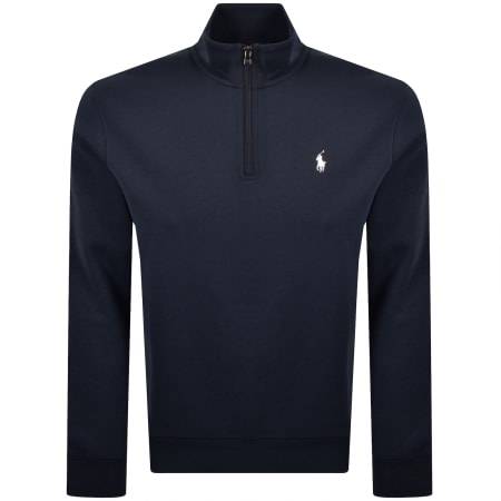 Ralph Lauren Quarter Zip Sweatshirt Navy | Mainline Menswear ca